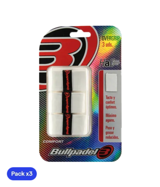 Overgrip Bullpadel GB1200 Comfort Bianco (Pacchetto x3)