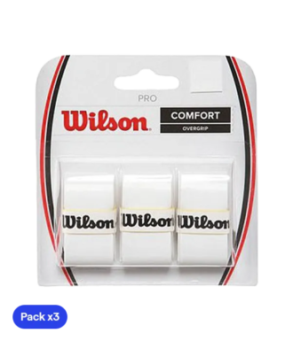 Overgrip Wilson Padel Pro Bianco (Pacchetto x3)
