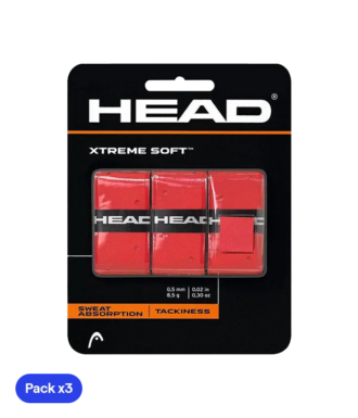 Overgrip Head XtremeSoft Rosso (Pacchetto x3)