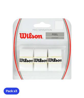 Overgrip Wilson Sentiti bianco (Pacchetto x3)