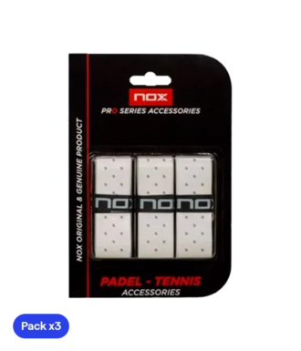 Overgrip Nox Pro Forato Bianco (Pacchetto x3)