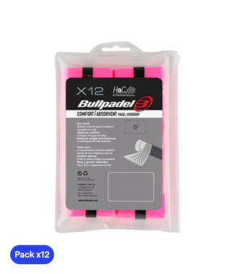 Overgrip Bullpadel GB-1601 Microforato Rosa (Pacchetto x12)