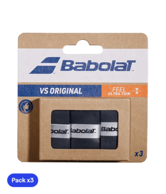 Overgrip Babolat VS Original Smooth Nero (Pacchetto x3)