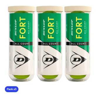 Palline da padel Dunlop Fort All Court (Pacchetto x3)