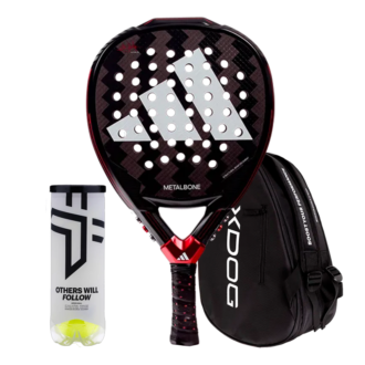 Adidas Padel Racket Pack Metalbone 3.3 Ale Galán + Padel bag Oxdog Ultra Tour Black + Oxdog Padel Balls BOOST+