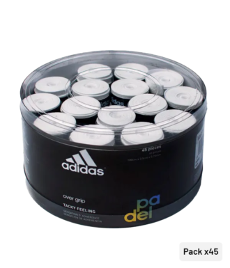 Secchio di Overgrips Adidas Forato Bianco (x45)
