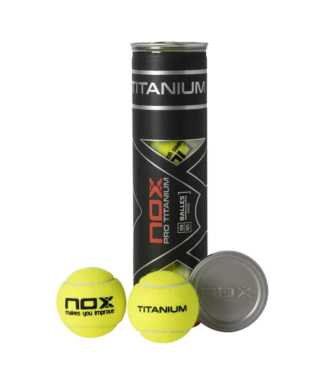 Tubo di palline da padel Nox Pro Titanium (x4)